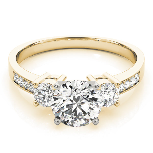 Three Stone Diamond Ring Women's 1.20cttw with 14kt Gold