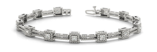 Fancy Diamond Bracelet Ladies 0.26ct tw - 14kt Gold