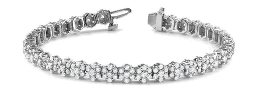 Fancy Diamond Bracelet Ladies 4.39ct tw - 14kt Gold