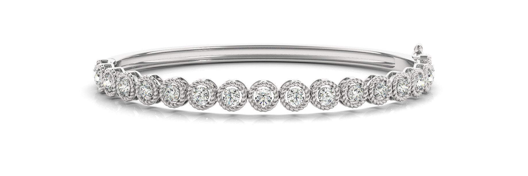 Diamond Bangle 0.96 ct tw - Ladies 14kt Gold