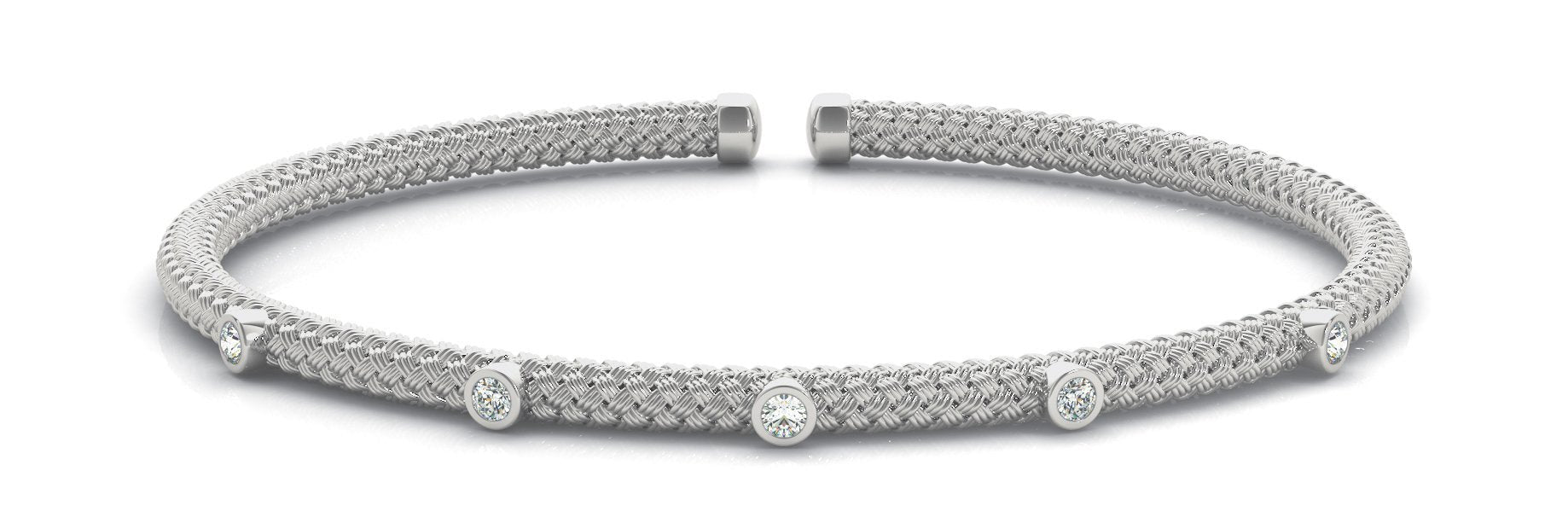 Diamond Bangle 0.24 ct tw - Ladies 14kt Gold