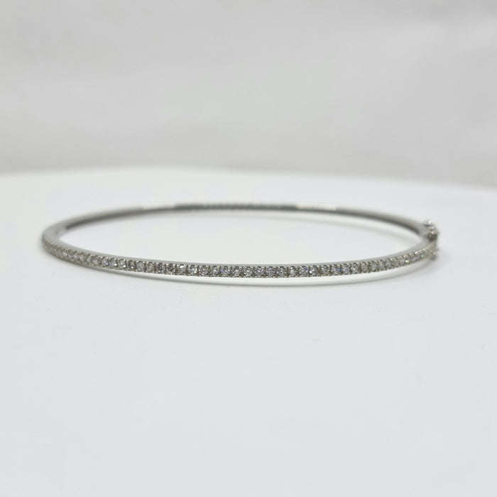 Diamond Bangle 1.00 ct tw - Ladies 14kt Yellow Gold