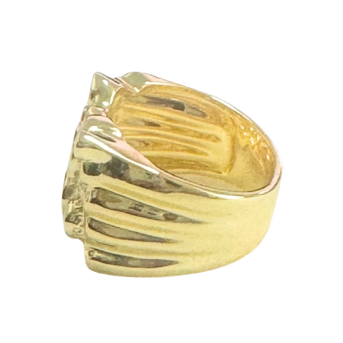 14k Gold Fancy Big Nugget Ring