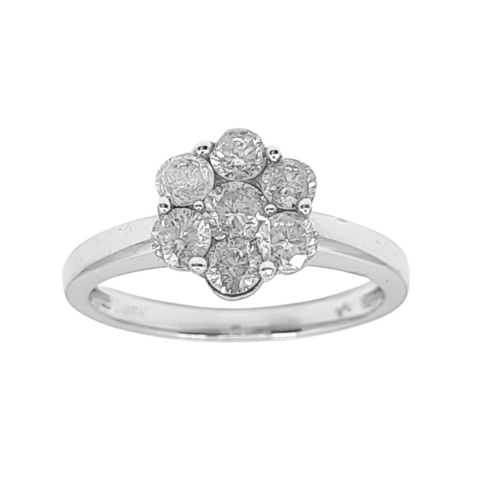 Round Diamond 1.00ct tw Engagement Ring Women's 14kt Gold