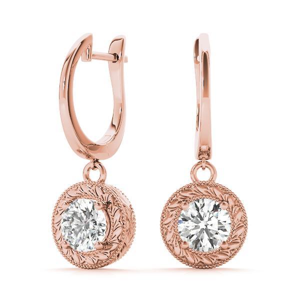 Diamond Earrings  0.54 ct tw 14kt Gold