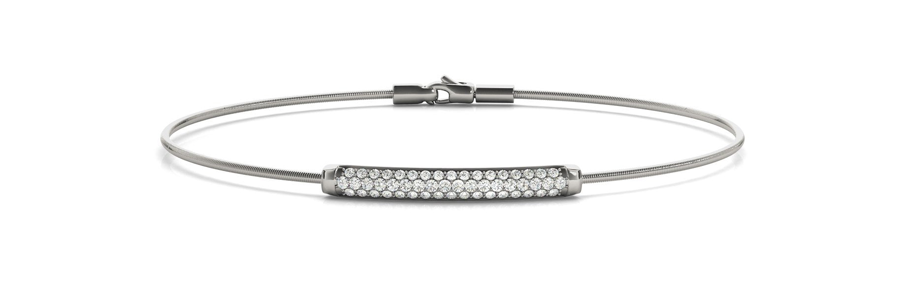 Diamond Bangle 0.31 ct tw - Ladies 14kt White Gold