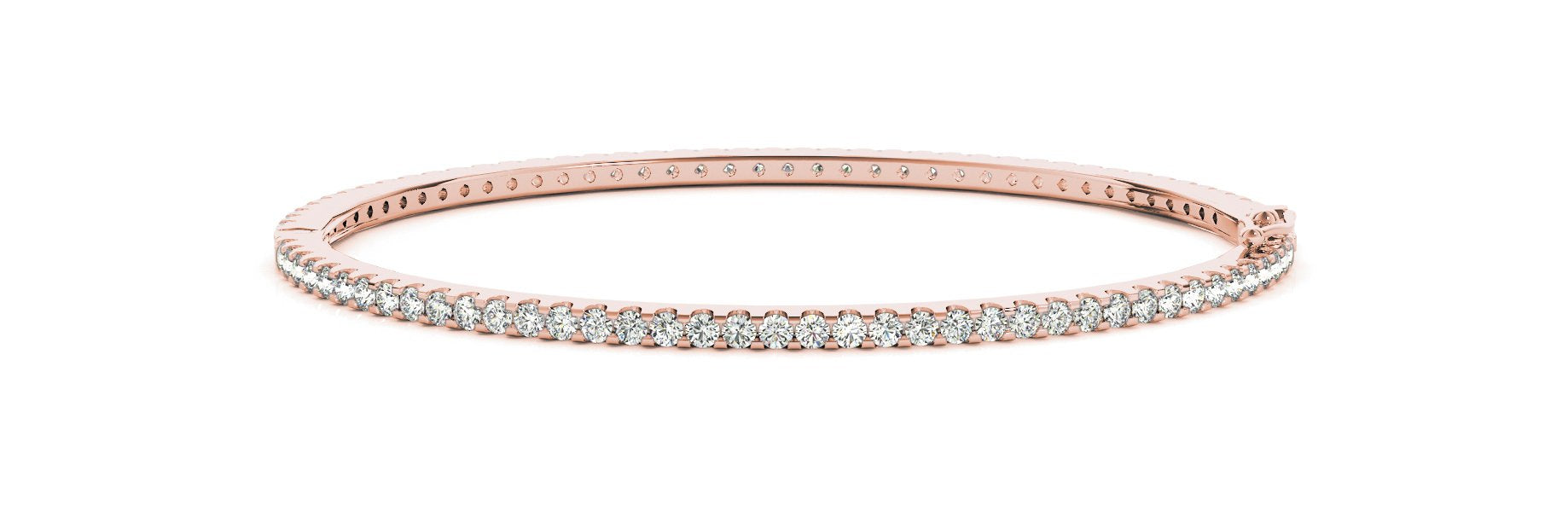 Diamond Bangle 2.16 ct tw - Ladies 14kt Rose Gold